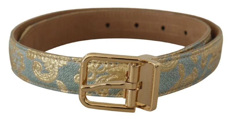 Dolce & Gabbana Elegant  Leather Belt with  Women's Buckle