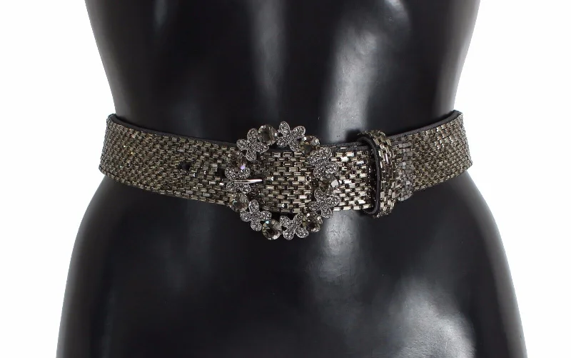 Dolce & Gabbana Swarovski Crystal Sequined Waist Women's Belt